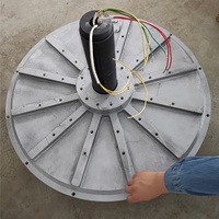 Moteur à aimants permanents à flux axial vertical R&X RX 10KW 100RPM Triphasé 50/60Hz Générateur 380V/400V Éolien/Hydraulique