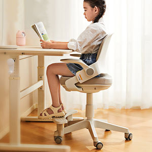Chaise d'étude ergonomique réglable pour enfants avec système de rotation à pression et dossier articulé pour la chambre des enfants à <span class=keywords><strong>domicile</strong></span> - Product Image 1