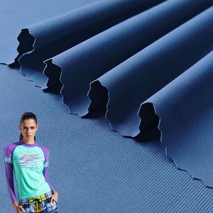 78 Nylon 22 <span class=keywords><strong>Spandex</strong></span> Effen Geweven Chloorweerstand Warp Stretch Jersey Gebreide Stof Voor Bikini T-Shirt Badmode - Product Image 2