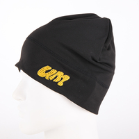 Gorro con logotipo personalizado para ciclismo y montañismo, gorro forrado de satén para montar en bicicleta, senderismo, gorro con logotipo bordado impreso, gorro de calavera de otoño Unisex