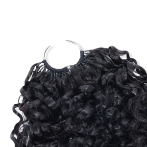 FH Pre-separated Loop Rings Crochet Human Hair Extensions Curly Feathering Crochet Human Hair 100g/Pack - Product Image 3
