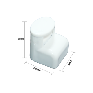 แท็กกันขโมยแบบแข็ง ABS RF EAS สำหรับร้านแว่นตา ทำจากพลาสติกสีขาว ขายส่ง - Product Image 3