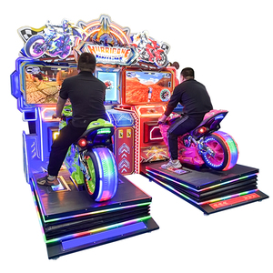<span class=keywords><strong>Machine</strong></span> de jeu d'arcade de course de motos à deux joueurs avec structure métallique pour enfants dans les centres commerciaux - Product Image 1