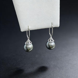 22709 Accessoires de perles DIY, support vide pour boucles d'oreilles en argent S925, bijoux en or et en argent, boucles d'oreilles avec des éléments de bijouterie ronds de 9 à 15 mm - Product Image 1