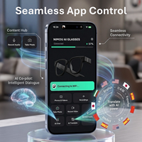 Lunettes Intelligentes à IA Portable avec Caméra POV 8MP, Enregistrement Vidéo et Audio, Traduction et Appels Mains Libres