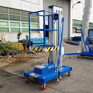 Plataforma de trabajo aérea eléctrica de aleación de aluminio, <span class=keywords><strong>150kg</strong></span> - Product Image 4