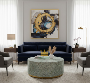 Table basse moderne de qualité supérieure en os incrusté, mobilier du Vietnam, luxe MOP, design attrayant, vente en gros à prix avantageux - Product Image 4