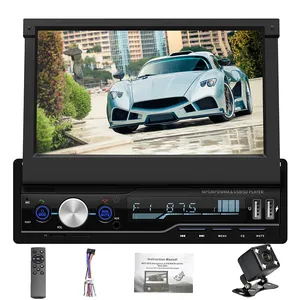 Universele 1din Mp5 Wince Auto Radio Mp5 Speler Auto Dvd-Speler Intrekbaar 7 ''Touchscreen Aux Tf Bt Auto Audio