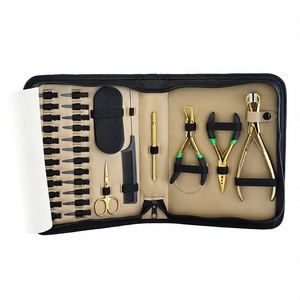 Kit Profesional de Herramientas para Extensiones de Cabello con Pinza para Micro Anillos, Herramienta para Remover Adhesivos y Mini Tijeras para Cortar Hilo - Product Image 1