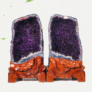 Gros naturel Uruguay minerai brut améthyste grotte Crystal Cave sac d'argent pour magasin géomancie - Product Image 2