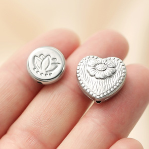 Silver Plated Beads 4mm Scattered Beads For DIY Bracelet Making Craft Jewelry Accessories Butterfly Flower Shape - Product Image 4