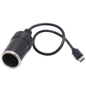 High Quality USB C Male Female Power Converter Type C <strong>Cable</strong> 5v 12-24v Car Cigarette Lighter Socket Step-up USB C Male 5v 12v Car - Product Image 6
