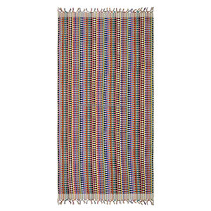 Juego de toallas de algodón turco hechas a mano Mticolor, pompón de lujo, modelo de baño Hammam y tamaños de mano, técnica tejida para uso en aviones - Product Image 6