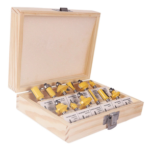 1/4 Zoll Hartmetall-Fräser-Set Set Anpassbare Plan fräser Holz bearbeitungs werkzeuge OEM-Unterstützung - Product Image 1