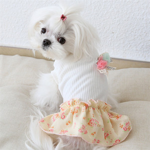 Faldas de gasa talla precioso encaje invierno con volantes ropa de perro mascota vestido para perro - Product Image 1