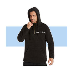 Hiver 2025 Sweat-shirts à capuche pour homme en polaire double face, imprimés brodés, avec logo personnalisé, style Hip Hop, pour l'entraînement, épais, décontractés, unis - Product Image 2