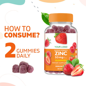 Compléments alimentaires en gommes au zinc les plus vendus pour adultes et adolescents - Soutien immunitaire, vitamines, peau saine et fonction cérébrale améliorée - Product Image 4