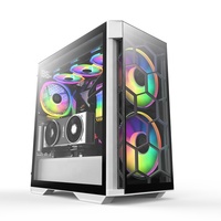 NOUVEAU Boîtier PC Gamer Full Tower 420mm avec Refroidissement Liquide, Compatible EATX, Verre Trempé, Logo Personnalisable