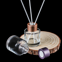 Bouteille vide givrée pour diffuseur de parfum de voiture suspendu avec bouchon en bois – Vente en gros