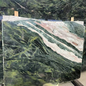 Cucina di lusso cascata isola antibatterico verde smeraldo palazzo lastre - Product Image 1