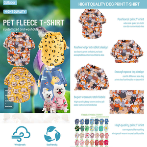 C078 Nueva Ropa Lavable de Algodón con Estampado de Dibujos Animados para Perros y Gatos, Ropa de Otoño e Invierno - Product Image 4
