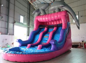Tobogán Inflable para Piscina Spring Empire con Tela Recubierta de PVC, Uso Comercial, Capacidad Máxima de 800 kg para 12 Pasajeros - Product Image 5