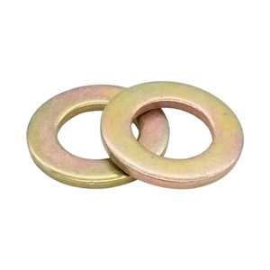 Rondelle plate en acier au carbone zingué jaune, dureté 100HV, M3 <span class=keywords><strong>à</strong></span> M48, joint simple épaissi et agrandi pour fixation industrielle - Product Image 2