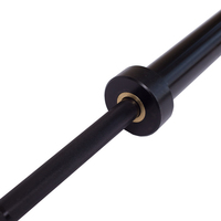 Barre d'haltères de levage de poids en acier à haut alliage noir de 15kg, nouveau design