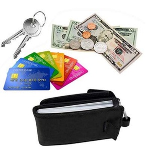 2022 Genuine Crazy Horse <b>Leather</b> Card Holder Lanyard Wallet Short with Open Closure Type and <b>Key</b> <b>Chain</b> - Product Image 4