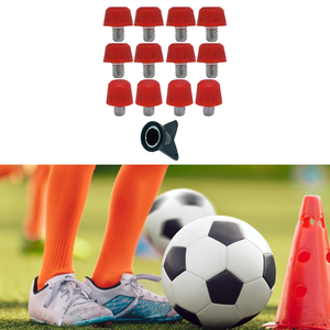 12 pezzi scarpe <span class=keywords><strong>da</strong></span> pista punte scarpe <span class=keywords><strong>da</strong></span> Rugby borchie M5 tappeto erboso antiscivolo con chiave calcio scarpette calcio punte per allenamento - Product Image 2