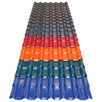Tuiles de toit R720 Asa PVC Résine synthétique Tuiles solaires rouges pour villas européennes Modèle 3D Conception 5 ans Longueur maximale 11,8 m 960 mm