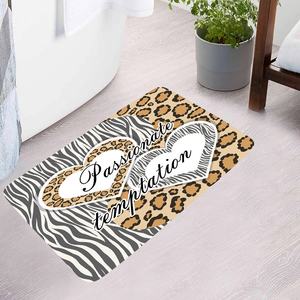 高級バスルームヒョウ動物プリントカーテントイレシャワー防水カーテンセット - Product Image 5