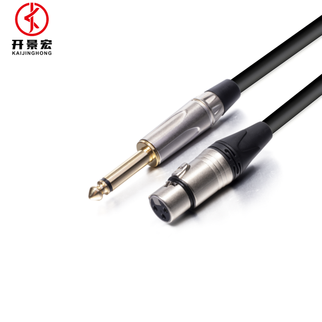 3-Pin XLR PVC Jacket Microphone Cable 6.5mm Jack Braid Shielded TS Auxiliary Cable Amplifier Home Use-Available 1m 1.5m 15m