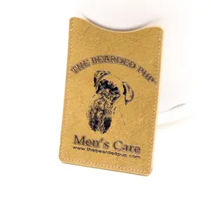 Titolare della carta d'identità multipla in pelle PU con Logo personalizzato in pelle alla moda con piccola moneta in pelle