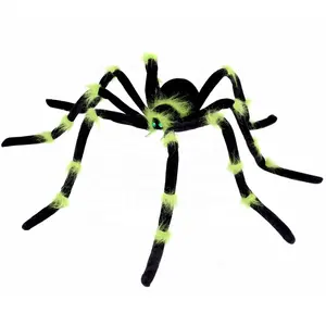 Halloween Colored 30" Giant Colorful Spider Scary Hairy Spider Decorations Realistic Spider Props For Halloween