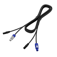 Cable Combinado de Alimentación y Señal XLR Profesional de 2 Núcleos + 3 Pines, 2 en 1, Azul y Blanco, Cable DMX para Equipos de Iluminación de Escenario