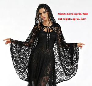 Nuovi Stili 2026 Costume <span class=keywords><strong>da</strong></span> Principessa Gotica Sexy per Donna, Cosplay TV e Cinema, Abito per Carnevale e Halloween con Mantello e Inserti in Pizzo - Product Image 2