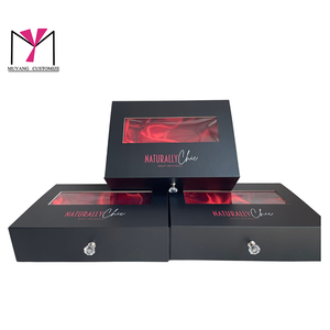 Muyang Biểu Tượng Tùy Chỉnh Cửa Sổ Mở Cửa Hàng Hộp Với Xử Lý Trà Sữa Màu Có Thể Tái Chế Ưa Thích Tóc Giả Hộp Cho Tóc - Product Image 3