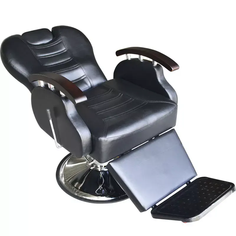 Modern antique hydraulic luxury brown cadeira de barbeiros lifting beauty silla barbershop chaise furniture barber chair