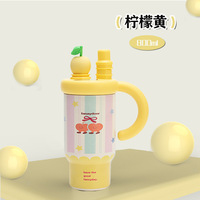 Conception moderne de Zhikou haute apparence tout est géant voiture tasse à eau grande capacité en acier inoxydable paille vide Thermos tasse fête utilisation