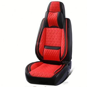 Housse de siège de voiture universelle quatre saisons en cuir pleine fleur durable, respirante, style sport avec fonction imperméable en PU - Product Image 5