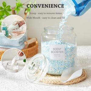 <strong>Laundry</strong> Pods Glass <strong>Jars</strong> with Cover and Scoop Labels Portable Modern Design for <strong>Laundry</strong> Room Detergent Storage - Product Image 6