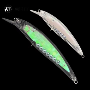 4g/11.7g Blanks de leurres durs non peints, Crankbaits, leurres durs coulants pour la truite, leurres Minnow non peints - Product Image 1