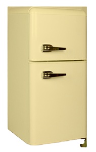 Refrigerador Retro <span class=keywords><strong>Combi</strong></span> de 102L con Doble Puerta y Manija, BCD-102R - Product Image 2