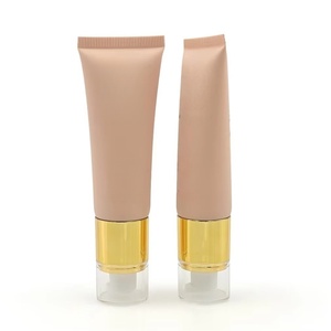 Emballage personnalisable pour petit tube de crème BB, fabriqué en usine, tube ovale en plastique avec pompe, imprimé en couleur, conteneur cosmétique vide - Product Image 4