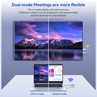 EDUP WD9906A Câble HD pour connecter un PC ou un téléphone à un téléviseur, affichage sans fil Full HD, plug and play, émetteur et récepteur