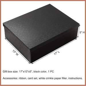 <b>Large</b> <b>Gift</b> <b>Boxes</b> for Presents with Magnetic Lid, Ribbon, produced by the source factory and can be customized as per demand - Product Image 2