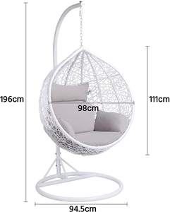 Caliente precio de fábrica barato al aire libre jardín huevo columpio silla al aire libre Hotel y uso doméstico - Product Image 5