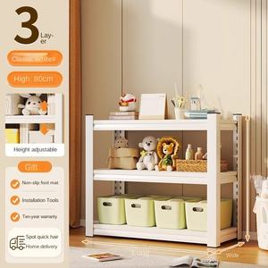 رف تخزين أرضي منزلي بخمس طبقات غير قابل للطي بتصميم عصري بسيط لغرفة المعيشة وغرفة البقالة والطابق السفلي - Product Image 6