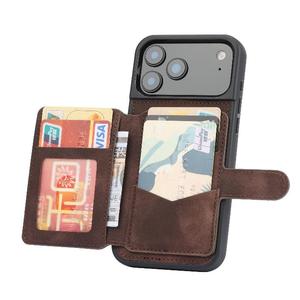 Funda Tipo Cartera de Cuero PU con Cierre Magnético y Función de Soporte para iPhone 17 Pro Max, 16, 15, 14 - Product Image 5